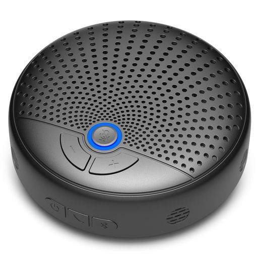 BALILA会議用スピーカーフォンBluetooth5.3AIマイク4個搭載360度全方向集音エコー・ノイズキャンセリング20人対応12時間連続使用USB-C接続7メートル通信範囲リモートワークオンライン会議(黒)