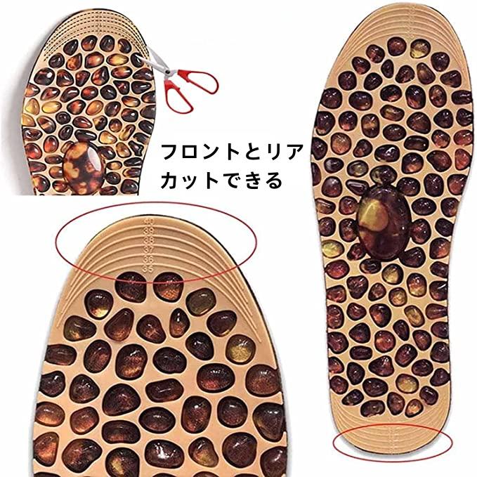 ◆楽天1位◆足つぼ マッサージ インソール 靴底 敷きパッド 石 敷き 健康 グッズ ゴム製 ぽつぽつ 刺激 足裏 ツボ 押し 血流 改善 冷え性 むくみ 解消 疲労 回復 屋内 用 スリッパ 代わり 男性 女性 シニア 高齢者 プレゼント ギフト 洗える nexus-premium-10000033 ネクサスプレミアム サンプル画像3