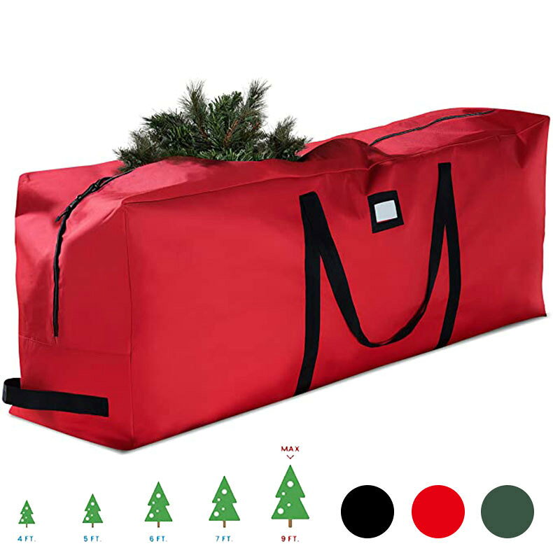Rakuten - 大型クリスマスツリー収納バッグ 600Dオックスフォード素材 ツリー保管袋 クリスマスデコレーション収納 3サイズ展開