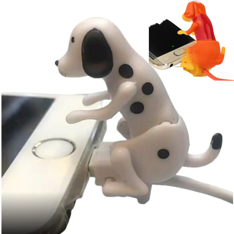 おもしろUSBケーブル 動く犬デザイン 充電ケーブル データ転送対応 iPhone Android Type-C 対応 可愛い犬ケーブル ユニークUSBケーブル スマホ充電ケーブル データ通信ケーブル おもしろガジェット プレゼント向け 面白い充電コード nexus-premium-10000439 ネクサスプレミアム パッケージ画像