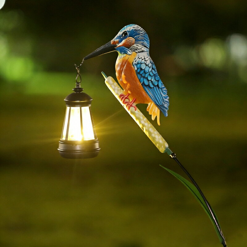 ソーラーライト 鳥デザイン ガーデンライト 屋外 防水 LEDランタン 庭園ライト ガ...