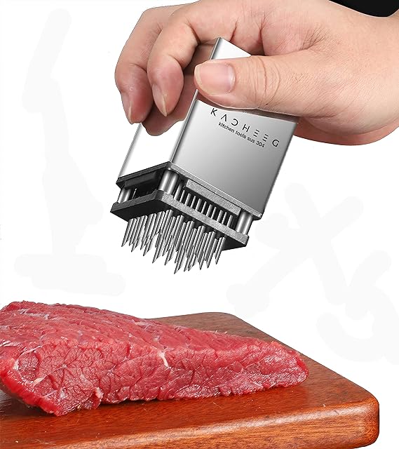 肉たたき ミートテンダライザー ステーキテンダライザー ダブル面松肉ハンマー 肉叩き器 キッチンツール 家庭用 プロ仕様 叩くだけで柔らかジューシー 使いやすい滑り止めハンドル 丈夫で錆びにくい 衛生的でお手入れ簡単 調理時間短縮 焼き上がりふっくら ステンレス製