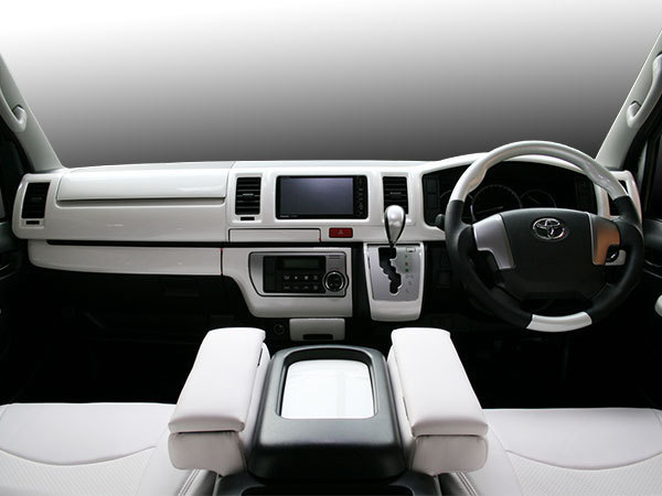 トヨタ ハイエース 200系 4型 5型 6型 7型 S-GL 標準ボディ用 インテリアパネル 16P パールホワイト カラーNo.070 H25.12～