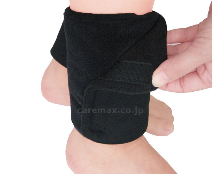 遠赤足首ウォーマー（ミニカイロポケット付） / MT-5004　ブラック　2枚組　[丸田シャツ]