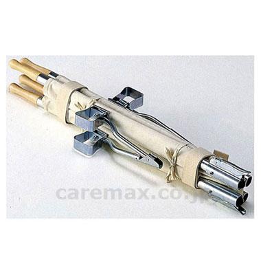 4ツ折足付担架　把手固定　アルミ / MT-4AK [松永製作所]