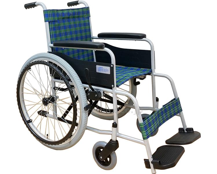 スチール自走式車いす　スタンダード　エアータイヤ [美和商事]