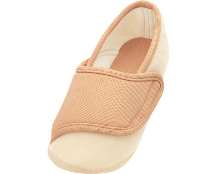 ●サイズ／S：20.5〜21.5cm、M：22.0〜23.0cm、L：23.5〜24.5cm、LL：25.0〜26.0cm、3L：26.5〜27.5cm（茶のみS〜3L） ●重さ／約65g（片足Lサイズ） ●材質／表：ポリエステル100％、内側：ポリエステル100％、底材：ナイロン60％・ポリウレタン40％ ●生産国／中国 ●撥水加工 ●抗菌加工、防臭加工（内素材のみ） ・「こんな靴が欲しかった」その笑顔のために…あゆみ室内用シリーズ。 ・どこでも留まる大きなベルトで履かせやすく、脱がせやすい。