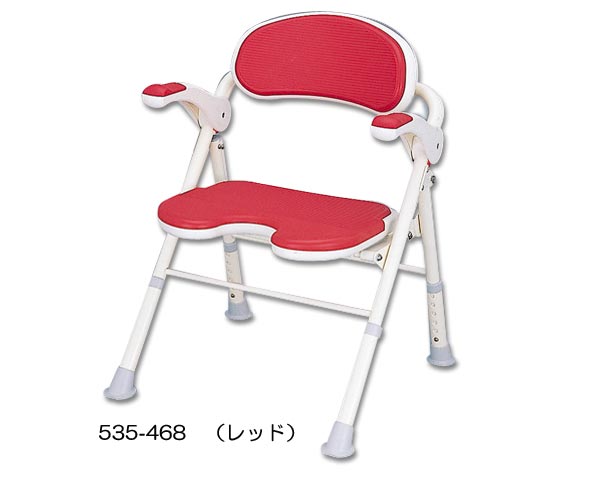 【送料無料】安寿　折りたたみシャワーベンチ　TU　（座面U型）/ 535-468[ アロン化成 ]