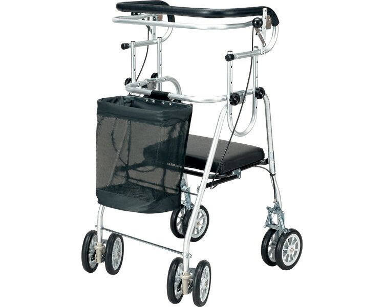 【送料無料】アシストシルバーカー　ニューデラックス　コの字型ハンドブレーキ付/ H0080[ 五十畑工業 ]