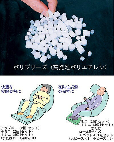 【送料無料】体位サポートクッション　ナーセントパットA　2点セット　標準カバータイプ/ 小ピース2個　[ アイ・ソネックス ]