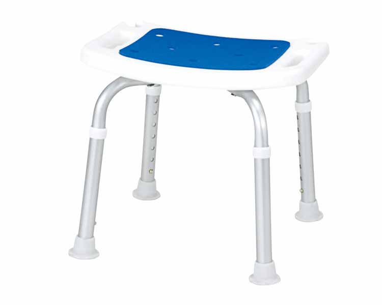 固定パット付シャワーベンチ　背なし / SB-62BL　ブルー [ 株式会社 マキライフテック ]