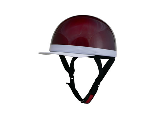 LEAD リード 白ツバ ハーフ カラー：キャンディレッド サイズ：フリー CR-740