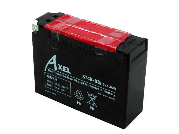 G&YU ジーアンドユー バイク用AXELバッテリー ST4B-BS 【NF店】