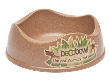 【pet】イギリス発！BecoThing ベコシングス 犬用エコ素材 フードボウル Beco Bowl ベコボウル Sサイズ ブラウン 小型・中型犬向け　【NF店】