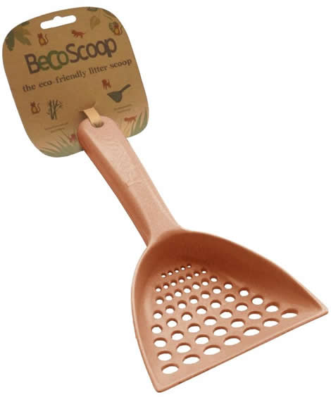 【pet】イギリス発！BecoThing ベコシングス ペット用エコ素材 猫トイレ用スコップ Beco Scoop　ベコスクープ ブラウン　【NF店】