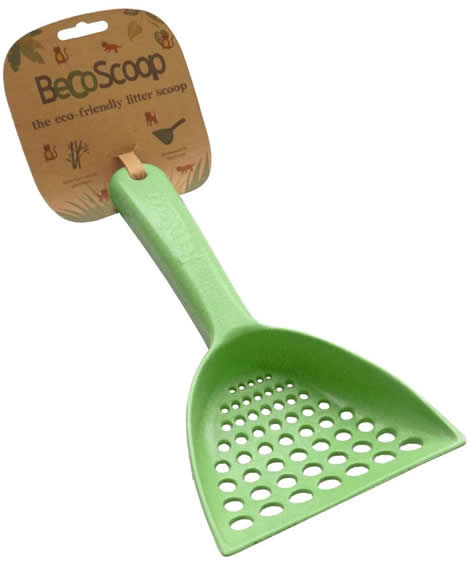 【pet】イギリス発！BecoThing ベコシングス ペット用エコ素材 猫トイレ用スコップ Beco Scoop　ベコスクープ グリーン　【NF店】