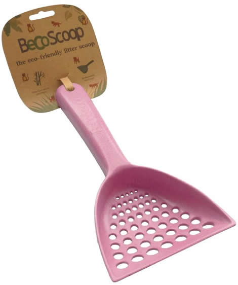 【pet】イギリス発！BecoThing ベコシングス ペット用エコ素材 猫トイレ用スコップ Beco Scoop　ベコスクープ ピンク　【NF店】