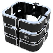 カシムラ ドリンクホルダー ブロックドリンクL ブラックxメッキ [AK-155]　【NF店】