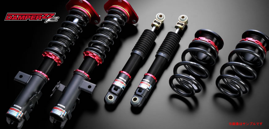 BLITZ ブリッツ DAMPER ZZ-R　全長調整式・単筒式　32段減衰力調整　 品番：92456 車種：NISSAN キューブキュービック(CUBE CUBIC) 年式：03/09-08/11 型式：BGZ11 エンジン型式：CR14DE ダンパーアッパーマウントF/R：強化ゴムマウント　純正ゴムマウント 車高調整幅