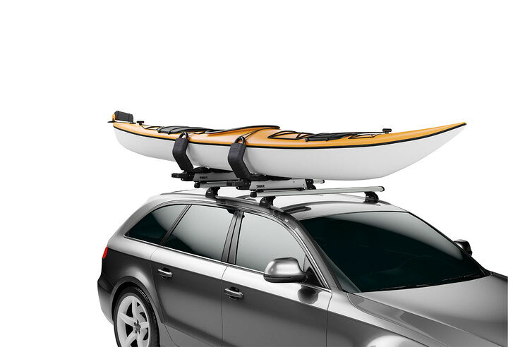 カー用品卸問屋 ニューフロンテアの個人宅OK!Thule スーリー カヤックキャリア TH898 ハルアベーター プロフェッショナルバー専用｜アングル2
