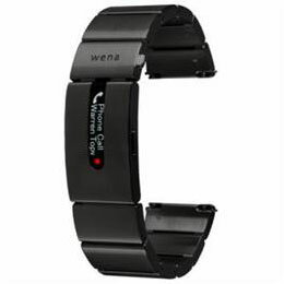 ＜欠品　未定＞☆ソニー ハイブリッドスマートウォッチ wena wrist pro Premium Black (ウェナリスト プロ プレミアムブラック) WB-11AB