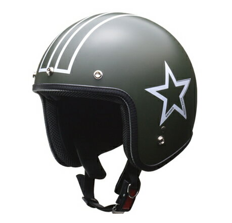 LEAD リード GRENVER スモールジェットヘルメット マットグリーン