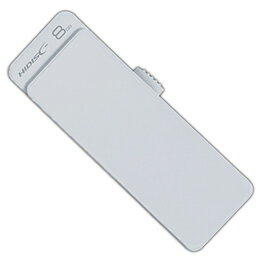 ☆HIDISC USB 2.0 フラッシュドライブ 8GB 白 スライド式 HDUF127S8G2