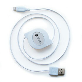 iPod充電器 USB充電&同期ケーブル リール 80cm LN WH KL-31【特長】●Apple社　MFi認証品。●LightningコネクタのiPhone/iPad/iPodの充電と同期が可能。●ケーブルをスッキリ収納できるリール式。（コード長:約80cm)【仕様】コード長：約80cm重量：28g