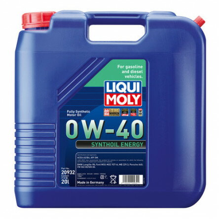 LIQUIMOLY リキモリ シンゾイルエナジー 0W40 20L
