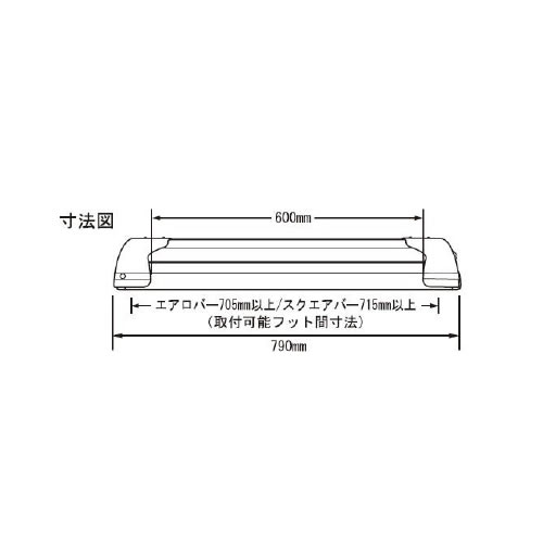 PIAA TERZO スキーキャリア フラット600 ブラック ES155SAB 3