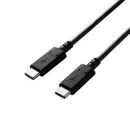 ☆【5個セット】エレコム USB2.0ケーブル/C-Cタイプ/認証品/PD対応/3A出力/1.5m/ブラック U2C-CC15NBK2X5