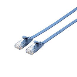 ☆【5個セット】エレコム LANケーブル/CAT6/フラット/10m/ブルー LD-GF2/BU10X5