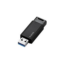 ☆エレコム USBメモリー/USB3.1(Gen1)対応/ノック式/オートリターン機能付/64GB/ブラック MF-PKU3064GBK