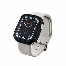 ☆エレコム Apple Watch41mm用フルカバーケース プレミアムガラス 高透明 AW-21BFCGBK