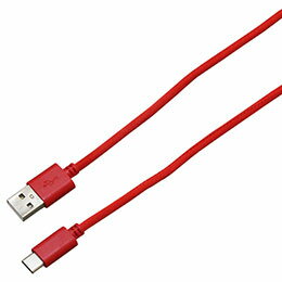 ☆BAUT Type-C/Type-Aメッシュケーブル 3A 1.0m RD BUSACM100RD