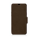 ITSKINS Hybrid Folio Leather for iPhone 13 Pro Max/12 Pro Max [Brown with real leather] AP2M-HYBRF-BNRL