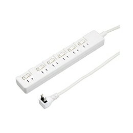 ☆【5個セット】 YAZAWA 6個口節電タップ2mホワイトH8S662WHX5