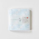 ☆【5個セット】楠橋紋織 くすばしタオル わた音 しゅすワッフル ハンカチタオル 25cm×25cm ブルー 1-65610-86-BX5(3)