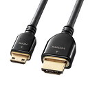 ☆サンワサプライ イーサネット対応ハイスピードHDMIミニケーブル KM-HD22-30K(2)