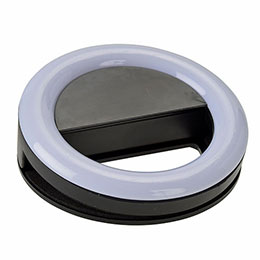 ☆エツミ VLOG クリップリングライトRGB ブラック VE-2308