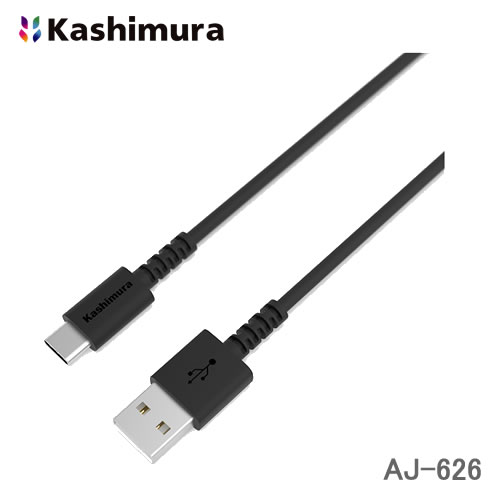 カシムラ USB充電＆同期ケーブル 1.2m A-C BK AJ-626