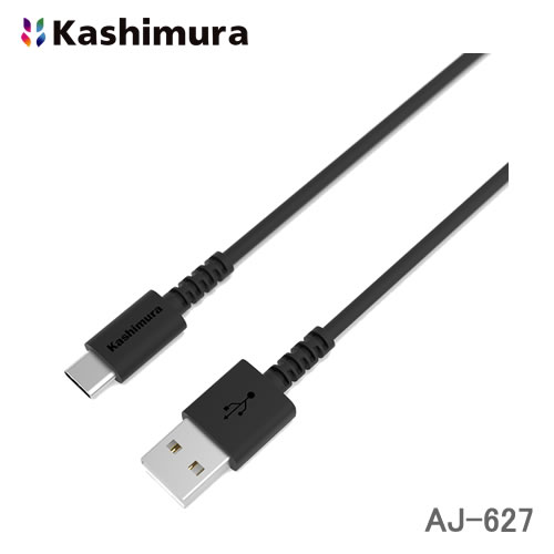 カシムラ USB充電＆同期ケーブル 2m A-C BK AJ-627
