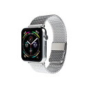 miak CLIP MESH BAND for Apple Watch 41/40/38mm シルバー SMAMA-W3840SL(2)