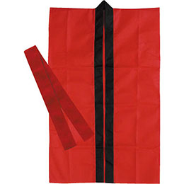 ☆ARTEC ロングハッピ不織布 赤 S(ハチマキ付) ATC1167