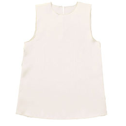 ☆ARTEC ソフトサテンワンピース C 白 ATC14490