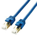 LD-TWSYT/BM10 Cat7 LANケーブル ランケーブル インターネットケーブル ケーブル カテゴリー7 対応 LAN CAT7準拠 爪折れ防止 やわらか 10m ブルー