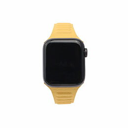 ☆WEARPLANET Slim Line マグネットリンクバンド for Apple Watch 45/44/42mm Chrome Yellow WP23194AWYL