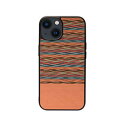 Man & Wood VR؃P[X for iPhone 14 Browny Check wʃJo[^ I23624i14