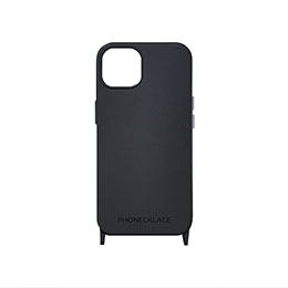 Rakuten - ☆PHONECKLACE ストラップホール付きシリコンケース for iPhone 14 Plus ブラック 背面カバー型 PN23902i14MBK