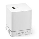 ☆デジフォース Cube キューブ型PD充電器 20W 1C ホワイト D0037WH